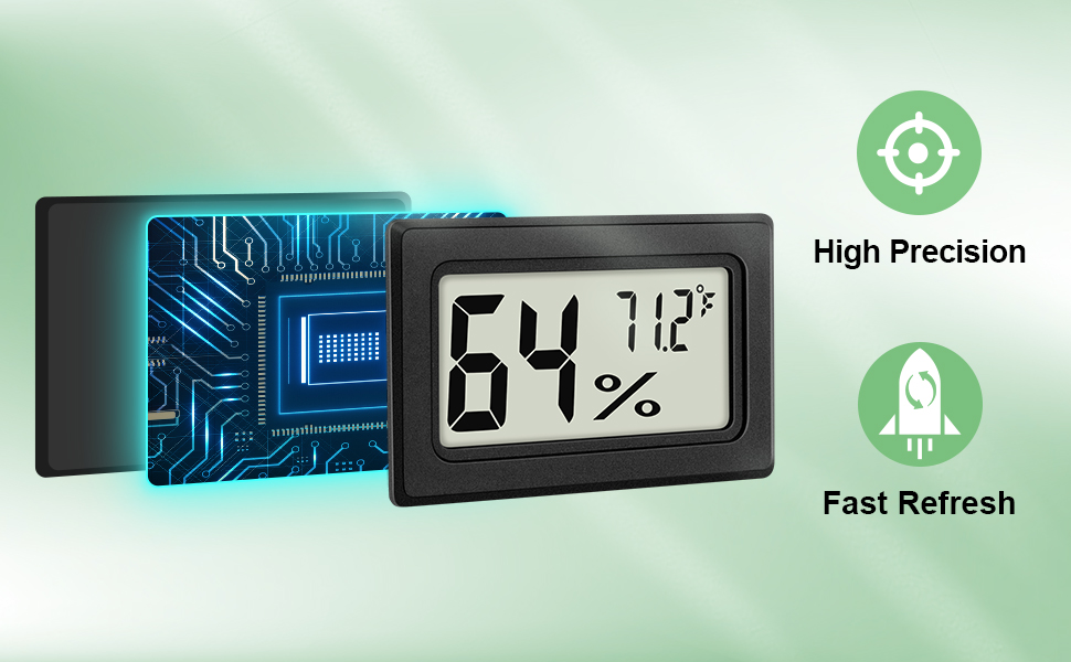High precision sensor for more accurate temperature and humidity measurement