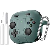 Getino Game Case for AirPods 4 2024 Cover with Cleaner Kit, Keychain, Compatible with Apple Airpo...