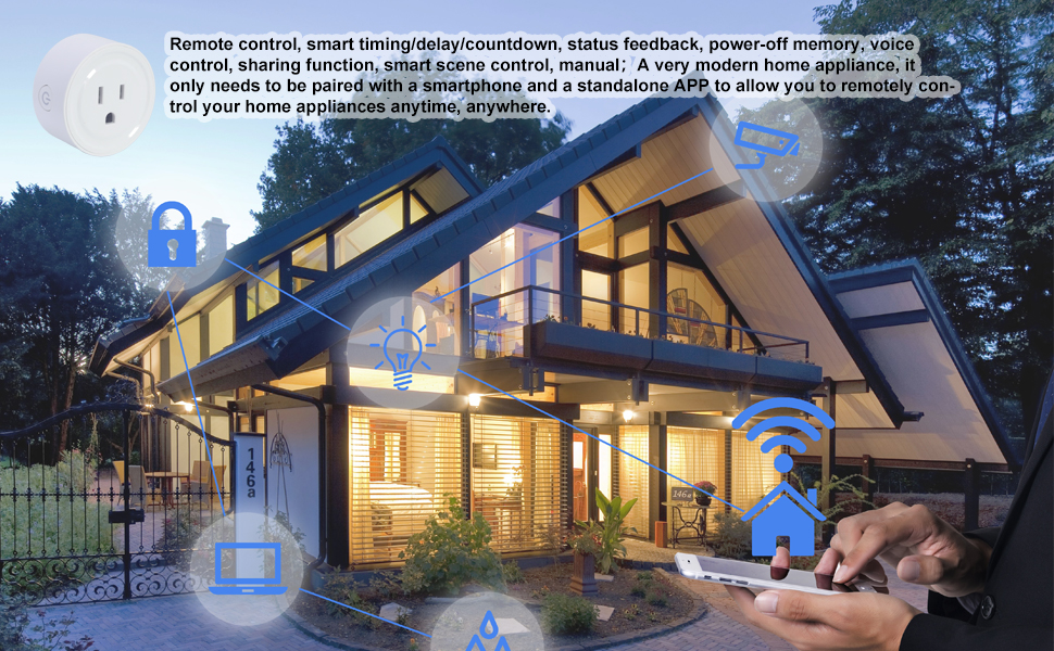 Small Round Smart Socket