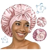 BONNET QUEEN Silk Bonnet for Sleeping Women HYALURONIC Acid Reversible Double Layer Satin Bonnet ...