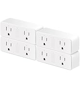 15A Dual Smart Plug, WiFi Outlet Extender, Smart Socket with Schedule&Timer, Bluetooth Outlets Wo...