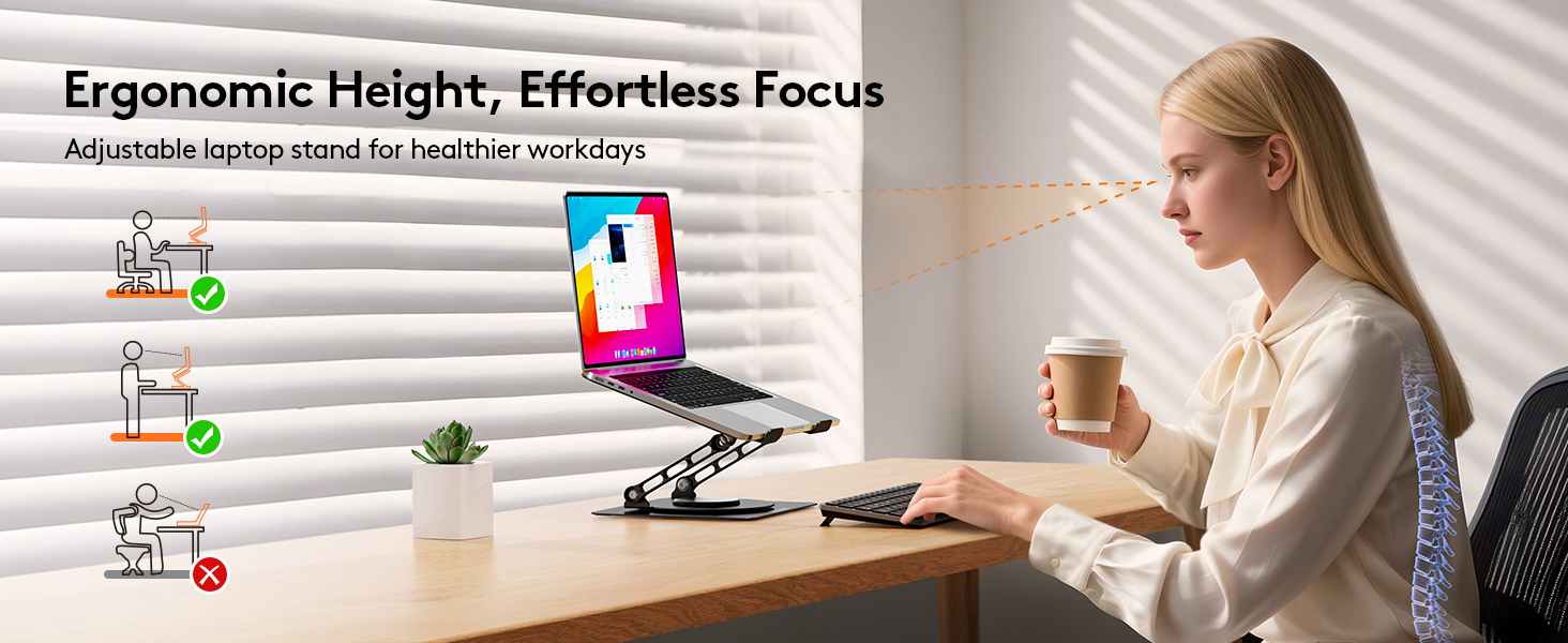 Ergonomic Laptop Stand for Desk