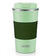 KETIEE 12oz Travel Mug, Insulated Coffee Cup with Leakproof Lid, Travel Coffee Mug Vacuum Stainle...