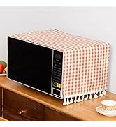 Microwave Oven Cover Dust Oil Proof Cotton Linen Waterproof Fabric Cloth Machine Protector Decora...