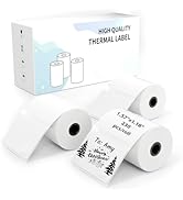 3 Roll 1.57''x 1.18'' (40mm x 30mm) Label Maker Tape, Genuine Overlaminate Sticker Thermal Label ...