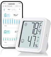 INKBIRD WiFi Thermometer Hygrometer Monitor, Indoor Temperature Humidity Sensor IBS-TH3 Plus with...