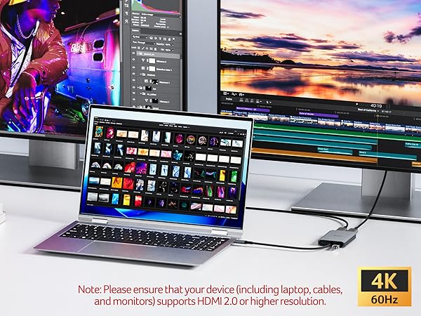usb c to dual hdmi adapter