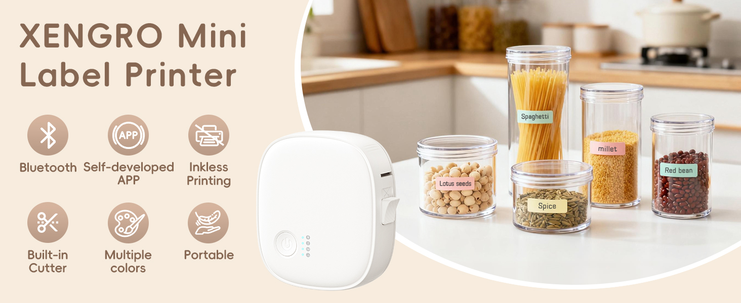XenGro Mini Label Printer