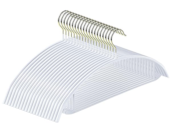 white hangers