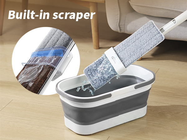 oshang flat mop and bucket with wringer set