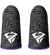 1 Pair Mobile Phone Games Gaming Finger Sleeve Breathable Fingertips Finger Cover Sweatproof Anti...