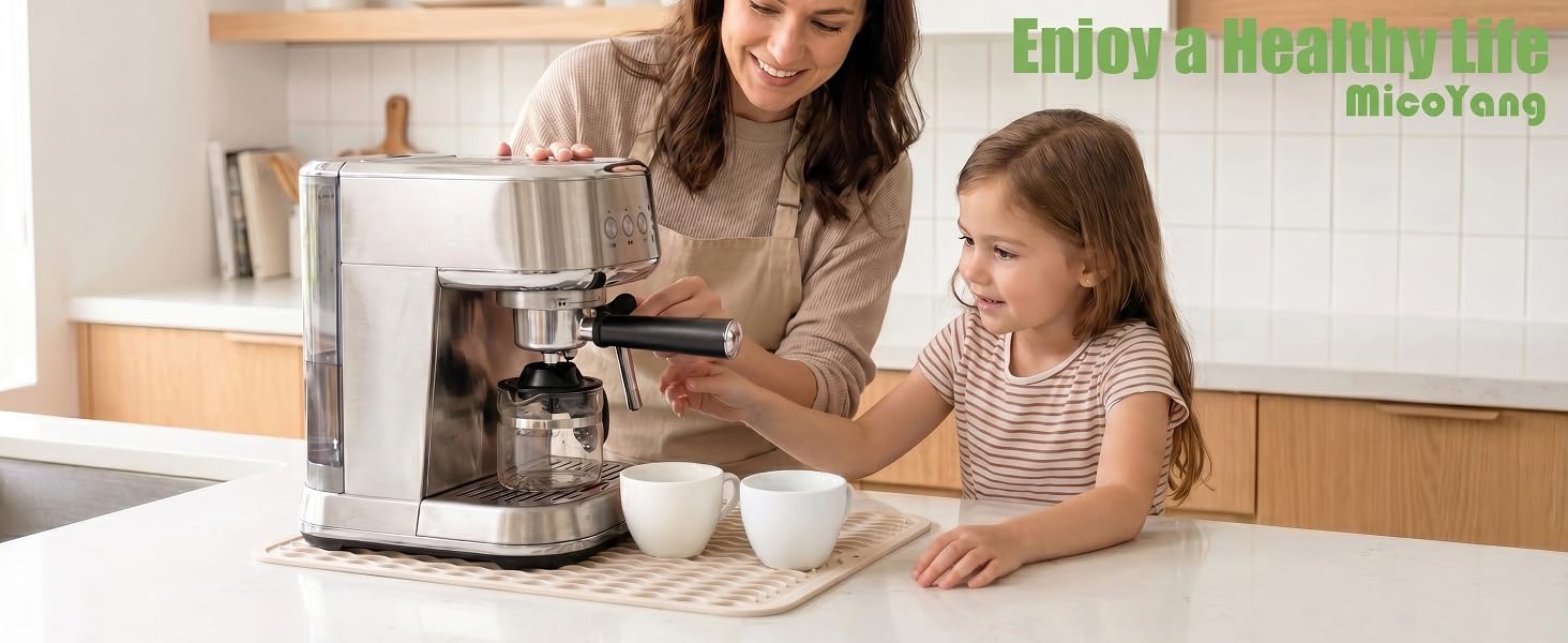 MicoYang Silicone Dish Drying Mat for Kitchen Counter