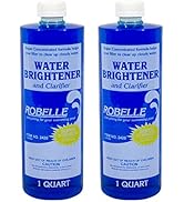 Robelle 2420-02 Water Brightener and Clarifier for Swimming Pools, 1-Quart, 2-Pack