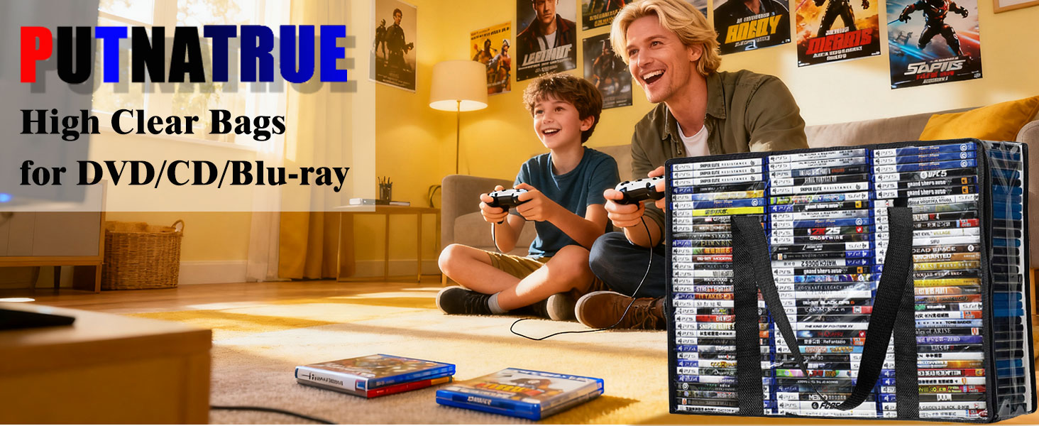 media storage container blu ray storage box video game storage game storage bags game holder