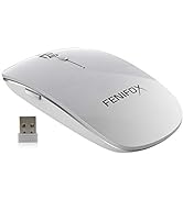 FENIFOX Bluetooth Mouse Rechargeable - Wireless USB Receiver Ergonomic Silent Mouse for Multiple ...