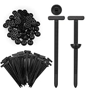 Dexspoeny 50 PCS Nylon Universal Cable Tie Buckle, Push Mount Cable Zip Ties, Heavy Duty Self-Loc...