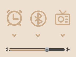 clock with wireless charger