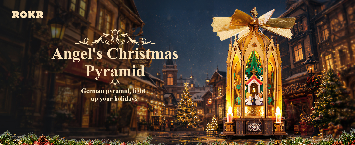 3D Puzzle Christmas Tree Angel&amp;#39;s Christmas Pyramid
