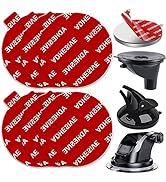 Galundge 53mm(2.09inch) Adhesives for Suction Cup Mount, 6PCS Double-Sided Stickers Compatible wi...