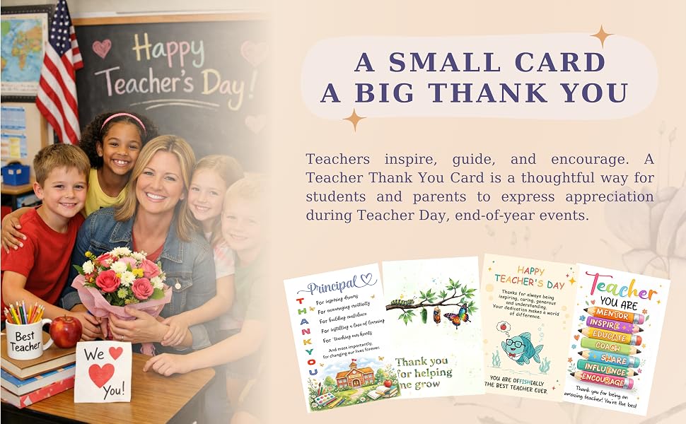 thank you teacher card