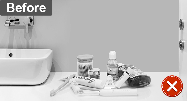 bathroom organizer countertop
