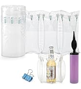 Tebery 400 Count Air Pillows for Shipping, Inflatable Air Cushion Bags Roll with Pump, Leak-Proof...