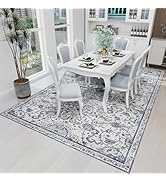 SALLOUS Floor Mat, 8x5ft Area Rug for Living Room, Non-Slip Waterproof Vinyl Mat for Bedroom, Was...
