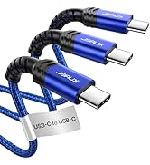 JSAUX 3-Pack USB C to USB C Cable 100W [6.6ft+6.6ft+6.6ft] Compatible with Nintendo Switch 2 iPho...