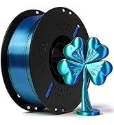 Epelay Epelay PLA 3D Printing Filament, Silk Dual Color Printer Filament 1.75mm, Shiny Color Chan...