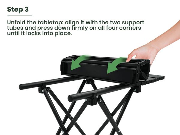 folding camping table