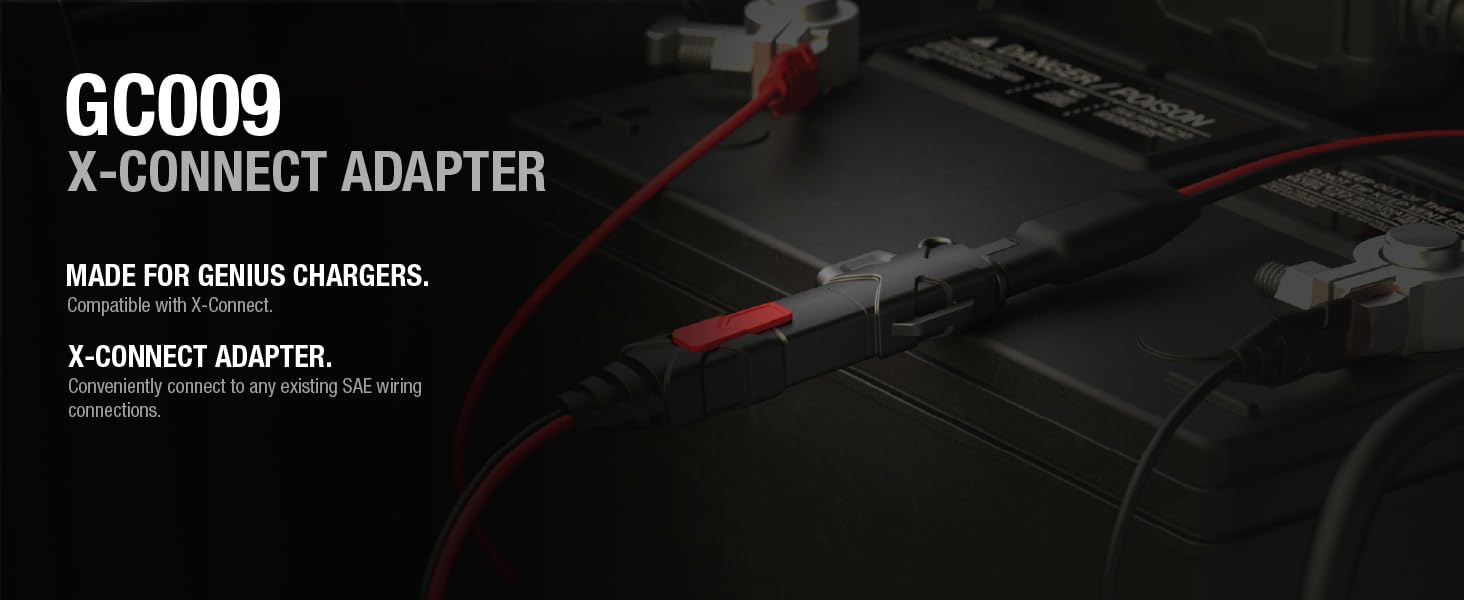 NOCO GC009 X-Connect SAE Adapter Accessory For NOCO Genius Smart Battery Chargers