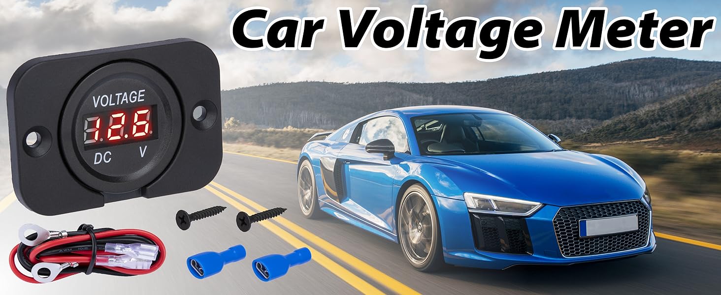 Car Battery Voltage Meter