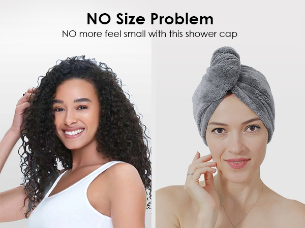 TENSTARS 5 Pack Thicken Microfiber Hair Towel Wrap for Women