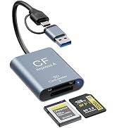 2-in-1 CFexpress Type A&amp;SD Card Reader,USB3.2 Gen 2 10Gbps CFexpress Type A Memory Card Reader wi...