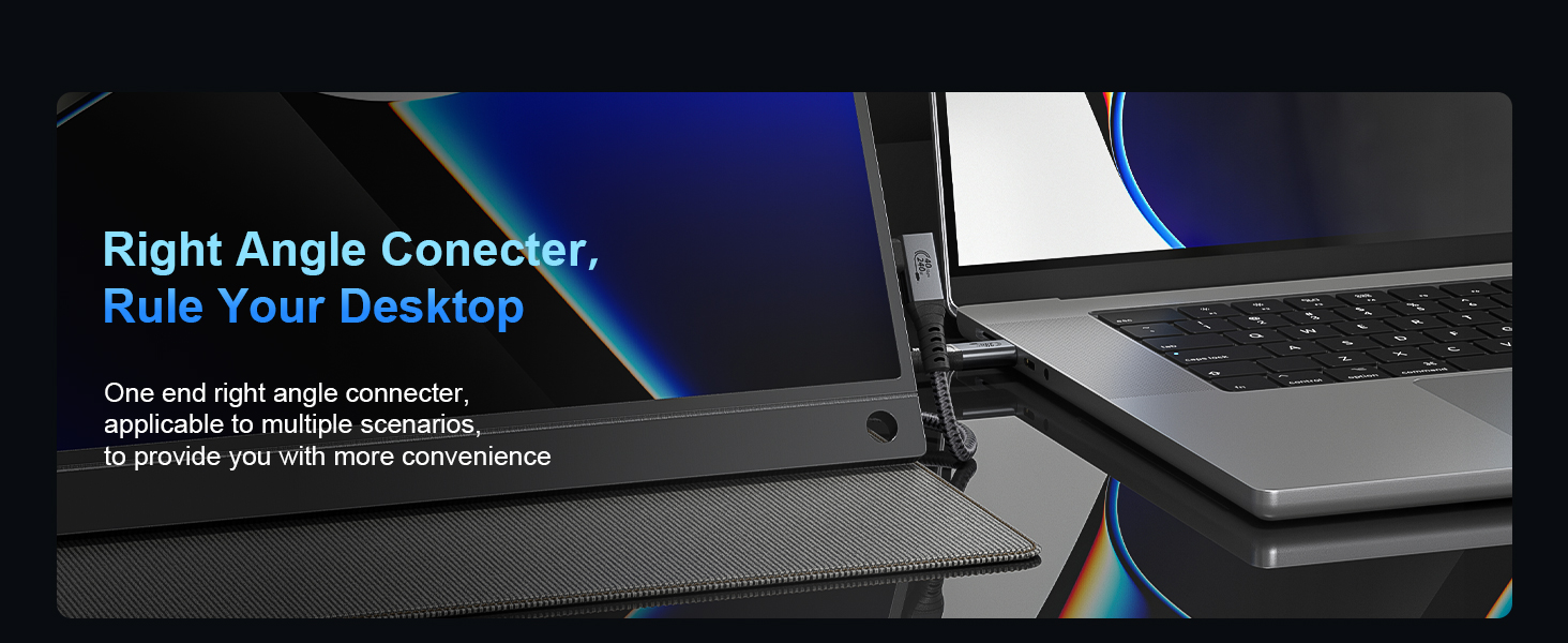 right angle thunderbolt 4 cable