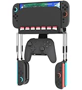 GuileKeys Wall Mount for Switch 2, Near/Behind TV Organizer Shelf Base for Switch 2 Accessories w...