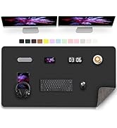 47.2" x 23.6" Large Desk Pad Mat - Non-Slip PU Leather Desk Mat, Large Mouse Pad, Computer Mat fo...