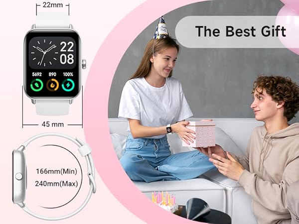 Smart Watch for Women Android &amp;amp; iPhone, Alexa Built-in, IP68 Waterproof Activity Fitness Tracker