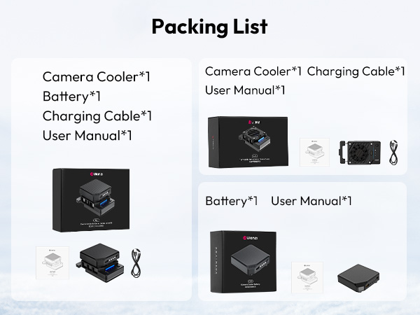 deli cooler cameras fujifilm x-t200 fan cooling smallrig cooling fan clip sony zv e10 cooling fan