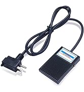 Twidec/Momentary Power Foot Pedal Switch SPDT NO NC 10A 250VAC Heavy Duty Foot Switch with 5-ft C...