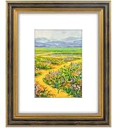 Golden State Art,8x10 Ornate Picture Frame for 5x7 Photo with Mat or 8 x 10 Prints without Mat, R...