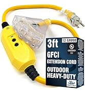 GFCI Extension Cord Outdoor Extension Cord Waterproof Heavy Duty Outdoor Extension Cords Watts wire