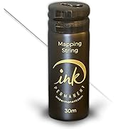 Ink Permanent Black Brow Mapping String [100 Ft Bottles - 30 m] Pre-Inked Mapping String for Perm...
