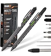 RAK Multitool Pen - Multi-Tool Pen Set 11 in 1, LED Light, Screwdrivers, Level, Ruler, Bottle Ope...