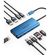MCY Laptop Docking Station Single 8K,Dual Monitor 4K@60Hz,10 in 1 USB C Hub Ethernet,Multiple USB...