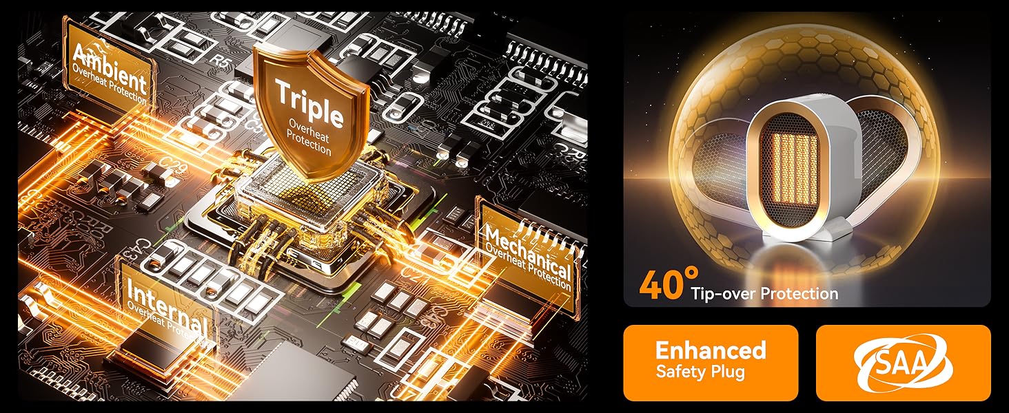 desk heater for office quiet small