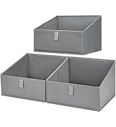 DIMJ Closet Bins, Trapezoid Storage Bins for Closet, Fabric Baskets for Organizing, Closet Organi...