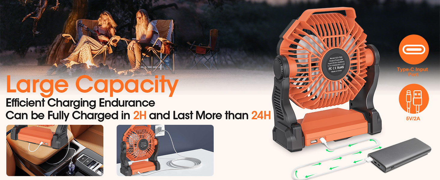 Camping Fan Cooling Fan Summer Fan