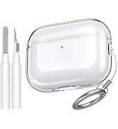 AhaStyle Clear Airpods Pro 3 Case Cover 2025 [Anti-Yellowing] Soft TPU Protective Skin for Apple ...