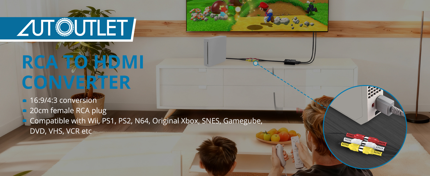 RCA to HDMI Converter